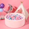 Heopeis Ball Pit Balls100 200 Plastic Star Heart Balls for Ball Pit, Party Banner, Friednship Bracelet, Cake Topper Baby Girl Banner Baby Shower Wall Hangings Decorative for Bedroom view 2