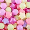 Heopeis Ball Pit Balls for Toddlers, 100 200 Plastic Star Heart Balls for Ball Pit, Party Banner, Friednship Bracelet, Baby Shower Wall Hangings Pastel Balls for Baby Girl Decorative Bedroom view 1