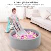 Heopeis Ball Pit Balls for Toddlers, 100 200 Plastic Star Heart Balls for Ball Pit, Party Banner, Friednship Bracelet, Baby Shower Wall Hangings Pastel Balls for Baby Girl Decorative Bedroom view 4
