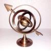 Antique Brass Armillary Sphere Globe with Astrological Signs, 10-Piece Set, 10" Diameter view 2
