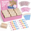 10 Sets Jewelry Box Painting Set for Kids with Stickers - Bulk Stockings & Birthday Goodie Bag Stuffer - Kids Party Favors Toy Return Gifts - Unfinished Wooden Treasure Boxes For Arts & Craft view 1