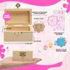 10 Sets Jewelry Box Painting Set for Kids with Stickers - Bulk Stockings & Birthday Goodie Bag Stuffer - Kids Party Favors Toy Return Gifts - Unfinished Wooden Treasure Boxes For Arts & Craft view 3
