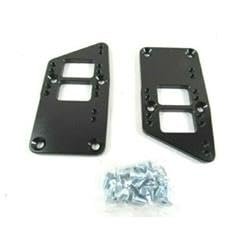 212 Main Billet Aluminum LS Swap Conversion Motor Mount Adapter Plates, Black