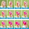 Wee Ones Girls Grosgrain Bowtie with Matching Moonstitch Edge, Knot Wrap and Streamer Tails, Lt Pink, Medium view 4
