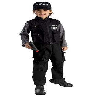212 Main Junior SWAT Team Boys Costume, Small - Age 4 to 6 Multicoloured