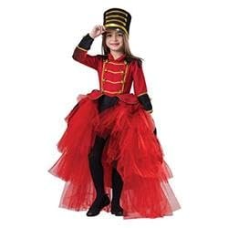 212 Main Toy Solider Dress for Girls Red - Small - 4-6 Age