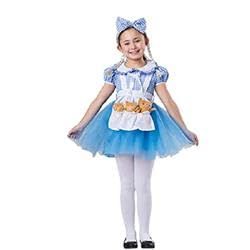 212 Main Girl Goldilocks Costume with Apron 3 Bears & Headband Blue - Toddler 2