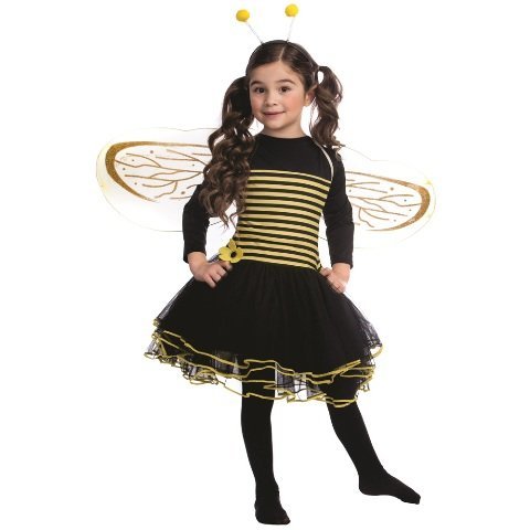 212 Main Bumblebee Dress Costume, Small - Age 4 to 6 Multicoloured