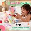 Colorful Leash Walking Cat for Girls Set Toy Interactive Talking Singing Cat Kids Remote Control Walking Kitten Dancing Kitten Mimicking Robotic Kitty That Meow and Purrs Robot for Toddlers Baby view 4