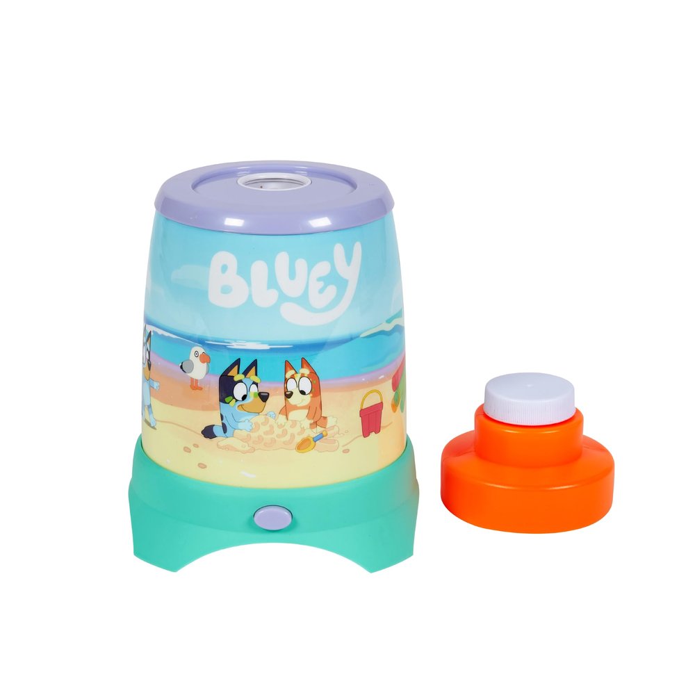 BLUEY Cyclone NO Spill Bubble Machine | Bluey Toy for Baby, Toddlers and Kids | Includes Non Toxic Bubble Solution