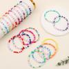 Asivsa 20 Pcs Friendship Bracelets for Teen Girls Preppy Letter Beaded Bracelets Bulk Colorful Stretch Kids Bracelet for Girls Women Set Jewelry view 3