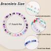 Asivsa 20 Pcs Friendship Bracelets for Teen Girls Preppy Letter Beaded Bracelets Bulk Colorful Stretch Kids Bracelet for Girls Women Set Jewelry view 4