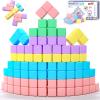 45pcs Magnetic Blocks for Kids Ages 3-5,Magnetic Building Blocks for Toddlers Girl Toys,Creative Sensory Toys 1-3 Magnet Cubes Toys Gifts for 3 4 5 6 7 8 Year Old Boys & Girls Valentines Day Toy view 1