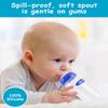 Sippy Cup Nipples for Lansinoh Baby Bottles, Soft 100% Silicone Sippy Spout Nipples, Variable Flow, 6m+, 3 Count view 3