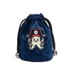 KSNDie Large DND Dice Bag Velvet Storage Bag with Cartoon Octopus Pattern for D&D Role Playing Games Tabletop Games - Capacity 100+ Polyhedral Dice view 1