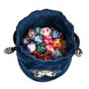KSNDie Large DND Dice Bag Velvet Storage Bag with Cartoon Octopus Pattern for D&D Role Playing Games Tabletop Games - Capacity 100+ Polyhedral Dice view 2