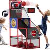 HYES Basketball Arcade Game Indoor Outdoor, Kids Basketball Hoop with 4 Balls & Pump, Single Shot Basketball Game at Home, Carnival Games Sport Toys for Boys Girls Teens view 1