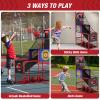 HYES Basketball Arcade Game Indoor Outdoor, Kids Basketball Hoop with 4 Balls & Pump, Single Shot Basketball Game at Home, Carnival Games Sport Toys for Boys Girls Teens view 2