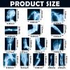 Sayglossy 15 Pcs Broken Bones x Ray Set Human x Rays Black and Blue Skeleton Pretend Xrays for Kids view 2