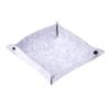 NIHUIFA Felt Dice Tray Board Game Foldable Storage Box for Key Wallet Coin Sundries Diced Tomatoes Canned Organic, Light Grey view 1
