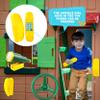 8 Pcs Kids Playground Accessories Plastic Steering Wheel Playhouse Safety Handle Swingset Telephone Telescope Swingset Equipment for Outdoor Backyard Treehouse (Color Set 1) view 4