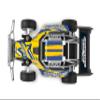 LEXiBOOK, Crosslander Buggy Max, Radio-Controlled Off-Road Buggy, up to 9 mph, Remote Control and 2 Rechargeable Batteries Included, Blue/Yellow, RC22 view 2