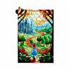 Wooden Stained Glass Art Puzzle - Fantasy Castle and Princess Design - Decorative Puzzle with Stand - Vibrant Colors and Detailed Craftsmanship view 3
