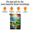 Wooden Stained Glass Art Puzzle - Fantasy Castle and Princess Design - Decorative Puzzle with Stand - Vibrant Colors and Detailed Craftsmanship view 4