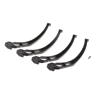 4pcs Universal Tripod Landing Gear Skid Set for DJI F450 F550 SK480 RC Quadcopter Black with Screws - Easy Installation - Plastic Material