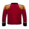 JEYPINMI Kids Boys Girls Drum and Trumpet Team Tassels Jacket Coat Marching Band Uniform Majorette Performance Tops Red 10 Years view 2