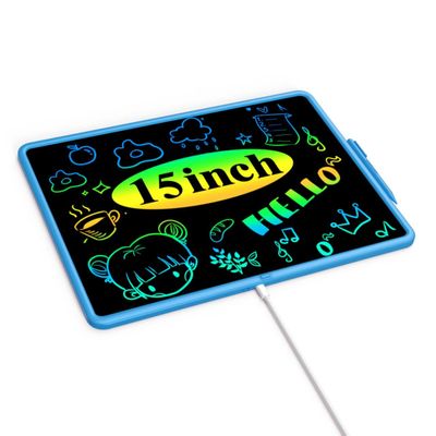 0 SMALL MODEL LCD Writing Tablet - 15 Inch Large Doodle Board, Rechargeable Drawing Pad for Kids & Teens, Learning Toys for 3-10+ Year Old Boys & Girls, Birthday & Christmas Gifts, Blue Travel Toys