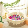 TRENDPLAY Plastic Balls for Ball Pits - Pack of 170 Hollow Balls- Safe and Exciting Playtime - Perfect for Baby Pools, Birthday Party Decoration (Rainbow) view 2