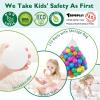 TRENDPLAY Plastic Balls for Ball Pits - Pack of 170 Hollow Balls- Safe and Exciting Playtime - Perfect for Baby Pools, Birthday Party Decoration (Rainbow) view 3