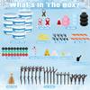 9 Pack Snowman Kit, Christmas Crafts DIY Snowman Kit, Build a Snowman Winter Christmas Activities Set Indoor, Snowman Creative Air Dry Modeling Clay Crafts Gifts for Family School Party Favor Supplies view 2