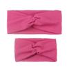 SKDUYHTO Mommy Me Matching Headband Set Women Baby Matching Hairbands Headwrap Solid Color Mom and Baby Matching Hair Band Headwear (Rose red, One size) view 1