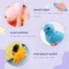 SAURAWAN 4PCS Chick Plush Wind Up Toys, Novelty Baby Chick Toys - Wind Up Easter for Kids and Toddlers 1-3, Chicken for Easter Basket Stuffers, Party Favors - Animals Plush Clockwork view 3