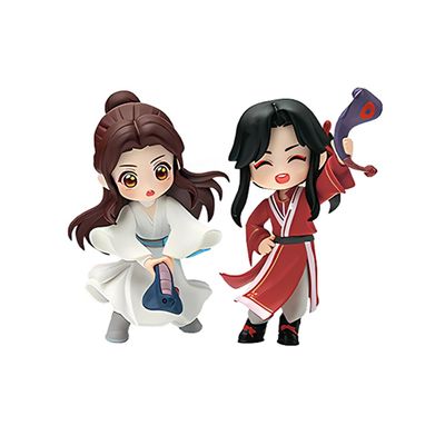 QAHEART Xie Lian Figure Hua Cheng Action Figure San Lang Cake Topper, Q Ver Anime Figure Model Set, Exquisite Handmade Desktop Figurine Statue Decoration Collection