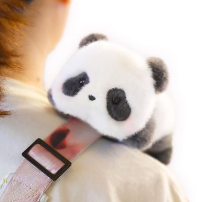 52TOYS Panda Roll Lying Down Stuffed Animal Plush Toy - Shoulder Panda with Soft and Adorable Design, Perfect for Cuddling, Display, and Unique Posing, Ideal Gift for Panda Enthusiasts