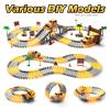 264 PCS Construction Race Tracks for Kids Toys, Glow in The Dark Magic Toy Set, 2 Light Up Cars Track, 3 Construction Cars, Flexible DIY Track Set, Birthday Gift for Age 3-9 Boys Toddler Girls view 4