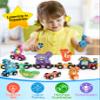 Vanmor Wooden Train Set for Toddlers, Magnetic Animal Number Train Toys for Ages3-5, Toddler Learning Toys, Fine Motor Skills Educational Toys, Preschool Activities, Toddler Boy Girl Gifts view 2