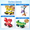Vanmor Wooden Train Set for Toddlers, Magnetic Animal Number Train Toys for Ages3-5, Toddler Learning Toys, Fine Motor Skills Educational Toys, Preschool Activities, Toddler Boy Girl Gifts view 3