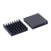 5pcs Anodized Black Aluminum Heat Sink 25x25x5mm Electronic Chip Cooling Heat Sink for Power IC, Electronic Chipset(Color:25X25X5) view 1