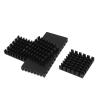 5pcs Anodized Black Aluminum Heat Sink 25x25x5mm Electronic Chip Cooling Heat Sink for Power IC, Electronic Chipset(Color:25X25X5) view 2