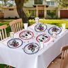 104 PCS Hockey Party Table Supplies Kit Serve 26, Includes Dinner Plates, Dessert Plates, Napkins, Cups for Ice Hockey Birthday Party Sport Events Decorations Favors view 3