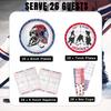 104 PCS Hockey Party Table Supplies Kit Serve 26, Includes Dinner Plates, Dessert Plates, Napkins, Cups for Ice Hockey Birthday Party Sport Events Decorations Favors view 4