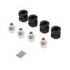 Enhance Your 1/10 RC Car with 12mm Extended Coupler C Boost Stability & Performance | Metal Adapter for Axial SCX10, HPI Upgrade Parts - Red/Black view 2