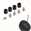 Enhance Your 1/10 RC Car with 12mm Extended Coupler C Boost Stability & Performance | Metal Adapter for Axial SCX10, HPI Upgrade Parts - Red/Black view 4