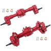 cvking RC Vehicle Axles Compatible with FMS for FCX18 FCX24 1/24 RC Car Part Front Rear Axle RC Upgrade Part Aluminum Alloy Protector Rc Front Rear Axle(Color:4) view 2