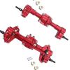 cvking RC Vehicle Axles Compatible with FMS for FCX18 FCX24 1/24 RC Car Part Front Rear Axle RC Upgrade Part Aluminum Alloy Protector Rc Front Rear Axle(Color:4) view 3