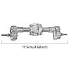 cvking RC Vehicle Axles Compatible with FMS for FCX18 FCX24 1/24 RC Car Part Front Rear Axle RC Upgrade Part Aluminum Alloy Protector Rc Front Rear Axle(Color:4) view 4